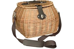 OKAFFAREFATTO DI ZIMBARDI COSTANZA Cesto funghi cestino in vimini con tracolla cm 32 x 27 x h 26 lux