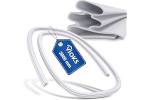 VIOKS Junta de goma para puerta de frigorífico, 2 m, para colocar en frigoríficos, junta de goma de sellado de repuesto para frigoríficos, arandela de sellado