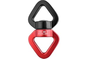 TRIWONDER 30KN Dispositivo de Rotación Giratorio de Seguridaad 360 Grados Aleación de Aluminio para Escalada en Roca Montaña