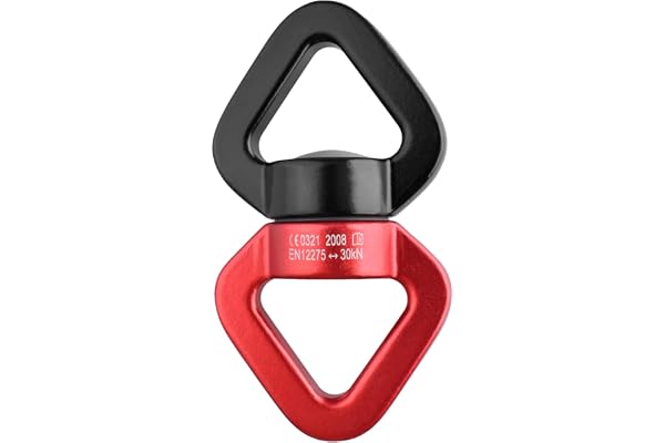 TRIWONDER Pivot de Rotation 30 KN Dispositif Pivotant 360°Descendeur Escalade Connecteur Swing Rotateur pour Sauvetage Yoga Danse Aérienne
