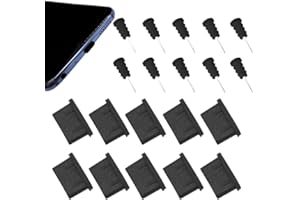 CKANDAY 10 Paar USB C-Staubstecker-Set für Ladeanschluss und Kopfhöreranschluss Typ C, Silikon-Staubschutzkappen Kompatibel mit Samsung S10-, Note-, Pixel-, One Plus-, neuesten 12-, 13- und 15-Zoll