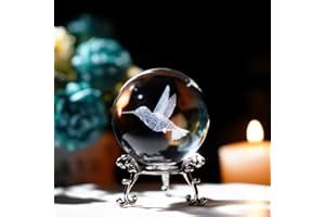 ZEERSHEE 3D vetro laser animali palla con supporto