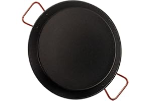 Garcima 5020500 Poêle à Paella valencienne antiadhésive 46 cm Noir/Rouge