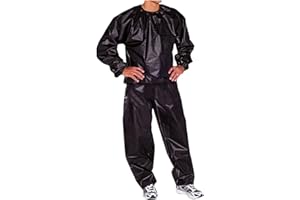 HAOLEI Heavy Duty Sauna Suit Men Women Weight Loss Exercise Slim Gym Fitness Workout Anti-Rip Sweat Sauna Suits Top & Bottoms Boxing Training Sets