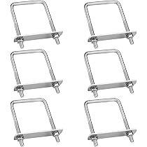 2 sets vierkante U-bouten van roestvrij staal 304, binnenbreedte 50 mm (2,05), lengte