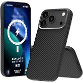 BUFF LABS iPhone 17 Pro Max Compatible Wireless Charging Compatible Supported Kevlook Case Anti-Shock, Full Protection (Black)