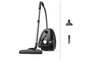 Rowenta RO6136 Green Force Max Silence, Aspirapolvere a Traino, 4,5 L, Motore Potente 900 W, 65 dB(A), Design Compatto, Aspirapolvere Silenzioso e Ecologico con Filtro Hepa e Allergy Kit