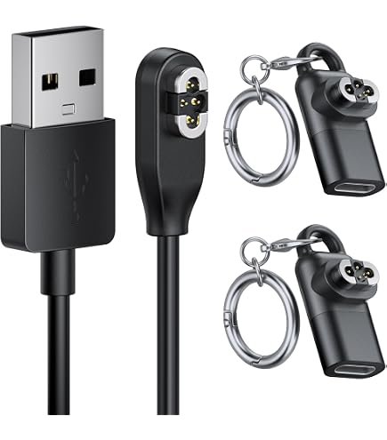 Seminer Adattatore di Ricarica USB C per Cuffie Shokz (2 Pack), Adattatore di Ricarica Magnetico per Caricabatterie per Cuffie After shokz Compatibile con Shokz OpenSwim Pro