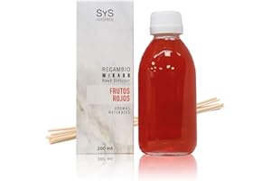 S&S COSMETICA NATURAL Laboratorio SyS Recambio De Ambientador Mikado Frutos S - 200 Ml, Frutos Rojos