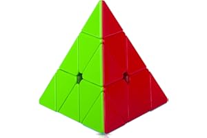 SISYS Pyraminx Speed Cube Cubo Mágico Pyraminx Piramide Magic Puzzle Cube sin Pegatina Juguete Educativo para Niños y Adultos