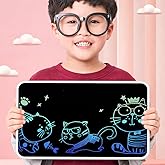 Coverzone Yazı Tableti XL B&uuml;y&uuml;k Boy 21 in&ccedil; LCD &Ccedil;ift Taraflı, Yetişkinler ve 3+ &Ccedil;ocuklar i&ccedil;in Yazı Tahtası, &Ccedil;izim Yazma Karala