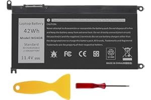 PASUKTER WDX0R Laptop Akku für Dell Inspiron 13 15 5000 7000 Series 5570 7579 7378 5567 7573 5565 5379 5378 Latitude 3490 3590 3340 3400 3390 3500 3190 WDX0R 0WDX0R 3CRH3 P69G001 T2JX4[11.4V 42Wh]