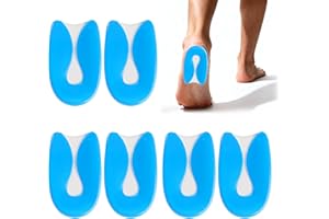 MERQUU Talonnette Epine Calcaneenne Femme, 3 Paires Semelle Epine Calcaneenne Femme, Semelle pour Epine Calcan eenne, contre les douleurs de pression pour l'éperon du talon pour Homme et Fem me