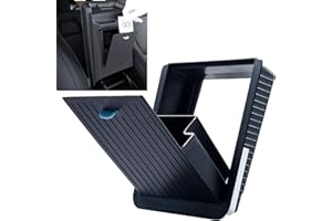 ‎FANPBOW FanpBow Magnetisch Tesla Model 3 Model Y Mittelkonsole Organizer Geheimfach Armlehne Versteckt Stauraum Organizer Box Magnetische Anziehung für Tesla 2024 2023 2022 2021 2020