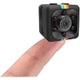 Sansnail Mini telecamera SQ11 interna HD, visione notturna e risoluzione 1080P esterna Telecamera (colore nero)