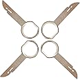 4pcs Car Radio Removal Tool Key,Radio Removal Tool Key Tool,Car Radio Release Keys Extraction Tool,DIN Release Keys Compatible with Ford, Mercedes, Volkswagen and Audi vehicles(silver)