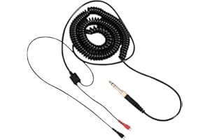 Socobeta Replacement Spring Coil Cable Coiled Cable for HD25/ 560/540/ 480/430 Headphones Earphones