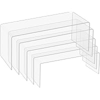 10 Présentoirs Acrylique En Forme De U - Transparents, Empilables, Pour Bijoux, Maquillage Ou Boutique