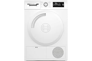 Bosch WTH83V03, Wärmepumpentrockner 7 kg, Serie 4, optimaler Trocknungsgrad dank AutoDry, Nachlegefunktion, TouchControl-Tasten, Umweltfreundliches Kältemittel, EasyClean Filter, Weiß