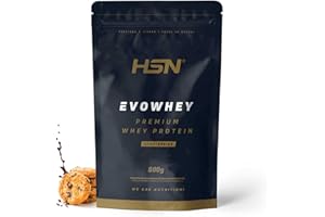 HSN Evowhey Protein | Chocolate Galletas 500g = 17 Tomas por Envase Concentrado de Proteína de Suero | 100% Whey Protein Concentrate (WPC) | No-GMO, Vegetariano, Sin Gluten ni Soja