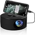 TARSHYRY Mini LED Projector,1080p HD Projector,Home Projector Miniature Portable Mini Portable Small Mobile Phone Projection,Built in Speaker Portable Small Home Projector with Same Screen Function