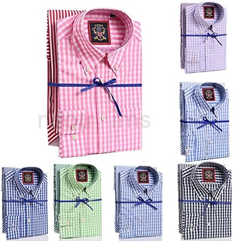 Two & Three Pack Shirts at Multi Buy Price,Twin Pack of Striped & Check Design Single Cuff Button Down Collar & Pocket. 3 Pack Double Cuff Formal Style Jacquard Fabric with 3 Pairs Cufflinks Gift Box