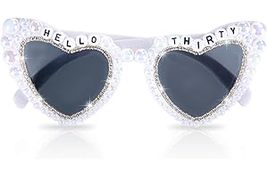 Onperpoe 18/20/30/40/50th Birthday Glasses, Funny Novelty Birthday Sunglasses, Hello Eighteen/Twenty/Thirty/Forty/Fifty Birthday Party Eyeglasses for Birthday Decorations Party Favors