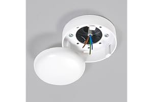 Heidemann 43176 Verteilerdose für Deckenmontage Ø100 x 47 mm – 3er Pack – Weiß – Kunststoff, Innenbereich – mit Adapterring & Drehverschluss – Abzweigdose für Elektroinstallationen; Distrionenbox