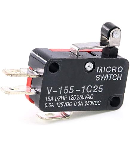 1PC Snap Action Switch Sensor, Plunger, 10A 125VAC D4MC