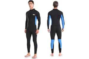 GIMILIFE Trajes de Neopreno para Hombre, Traje de Buceo de Cuerpo Completo, Traje Neopreno Hombre de 3mm, para Snorkel natación Surf