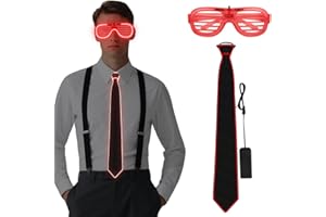 Alaoo Occhiali Led, Occhiali Luminosi per Feste, Occhiali Discoteca, Occhiali Led Party, con LED Papillon, per Adatto per feste di compleanno, carnevali, Capodanno, Natale