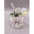 R.CETON Bpot Straw Pipe Oil For Chillum, Glass Funnel Oil Burner Pipe, Glass water Pipe Oil (Transparent Pack of 1)