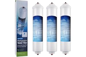 Microfilter Microfiltro Compatibile con Samsung DA29-10105J LG 5231JA2010A 5231JA2010B GE GXRTDR frigorifero filtro acqua in linea NSF Certified Ice Maker Whirlpool WHKF IMTO 3Pack
