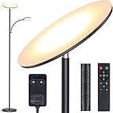 LED uplighter Franklin, leeslamp, mat nikkel