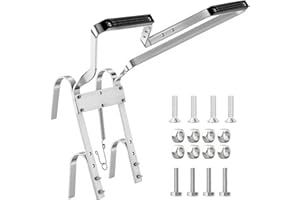 TEL CHARME * Schwerlast-Aluminium-Leitern-Abstandshalter - V-förmiger Stabilisator mit rutschfesten Gummipuffern, universell für die meisten Leitern, langlebig & einfach zu montieren-Zubehör