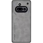 Microcase Nothing Phone 2A Plus/Phone 2A i&ccedil;in Luxury Leather Series Deri Desenli Plastik Koruma Kılıf - AL8125 (Gri)