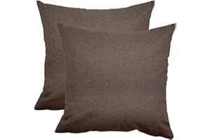 Generico Federe Cuscini Divano 50x50 | Copricuscini 50x50, Divano, Camera da letto, Soggiorno - 2 pezzi tortora scuro