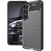 Spia Samsung Galaxy S23 ile uyumlu Kılıf Siyah Karbon Silikon Orijinal Esnek İnce Geliştirilmiş Dayanıklı Darbe Karşıtı Yeni 
