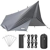 Haegs Waterproof Tarp Awning Canopy Cover, 4 Seasons Portable Cover Tarpaulin Outdoor Camping Travel Awning Tarpaulin Bar