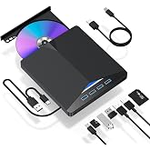 Valkyrie Harici CD DVD Rom Yazıcı Okuyucu USB 3.0 HUB &Ccedil;oğaltıcı TF SD Kart Okuyucu 7in1