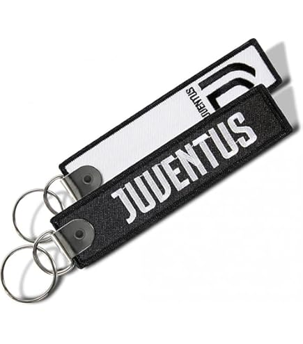 Juventus Turin Schlüsselanhänger - Offizielles Lizenzprodukt Aus Stahl
