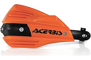 Acerbis Orange Motorcycle Handguards, Vehicle Specific Fit, Front Outer, Bolt-On