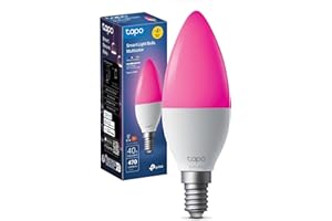 Tapo Ampoule Connectée WiFi, Ampoule LED E14 Multicolore 2500K-6500K, Dimmable 40W 470Lm, Fonctionne avec Alexa, Commande Vocale, Economie d'énergie, L430C.