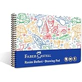 Faber-Castell Resim Defteri, 25x35 cm, 30 Yaprak, PP Kapak, Spiral Cilt, 120g Kağıt, Kolay Koparılabilir Sayfalar, Boyama Tek