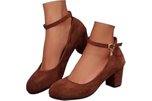 Bastwahl Pumps Damen Breite Füße Schuhe - Elegant Absatzschuhe Kleiner mit Absatz Hochzeitsschuhe Sommer Tanzschuhe Bequem Damenschuhe Halbschuhe Highheels Trachtenschuhe Für Riemchen Dirndl