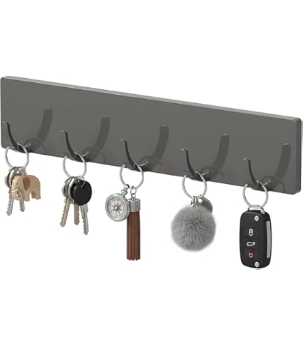 Jinfanshurich 2 stuks sleutelbord metaal met 8 haken