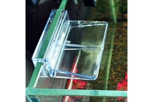 SPORTARC 16PCS Fish Tanks Glass Cover Clip, Aquarium Cover Bracket, Aquariums Lid Support Holders Clear Acrylic Aquarium Lid Clips(6mm)