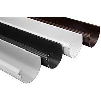 Gouttières RainWay S PVC-U Anthracite - Kit Complet Pour Toit Jusqu'à 100m², Longueur Min. 8m