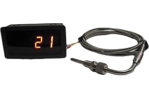 DTC Egt sensori di temperatura tipo K sonda con LED rosso gauge Combo kit per auto gas di misurazione