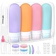16 Pack Travel Bottles for Toiletries,Etopgo Leak Proof Refillable Silicone Travel Containers Squeezable Travel Accessories for Shampoo Conditioner Lotion Body Wash